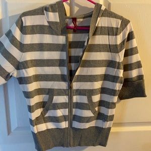Gitano gray and white striped sweater